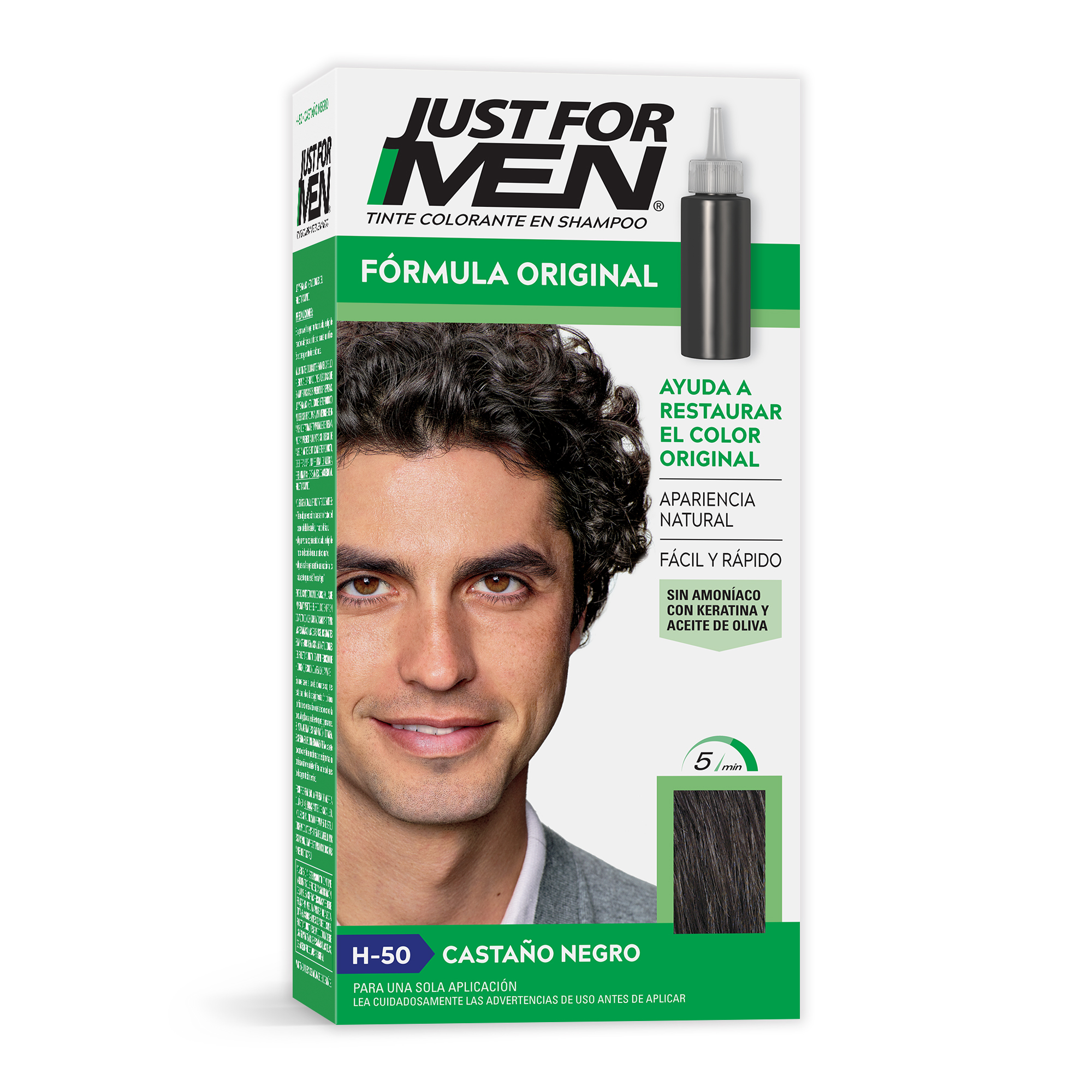 JUST FOR MEN QUITACANAS CASTAÑO NEGRO