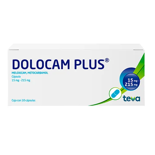 DOLOCAM PLUS (MELOXICAM / METOCARBAMOL) 15 MG / 215 MG 10 CÁPSULAS
