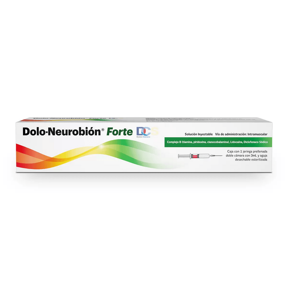 DOLO NEUROBION FUERTE DC JERINGA P 1 COMPLEJO B LIDOCAINA Y DICLOFENACO GPO IV