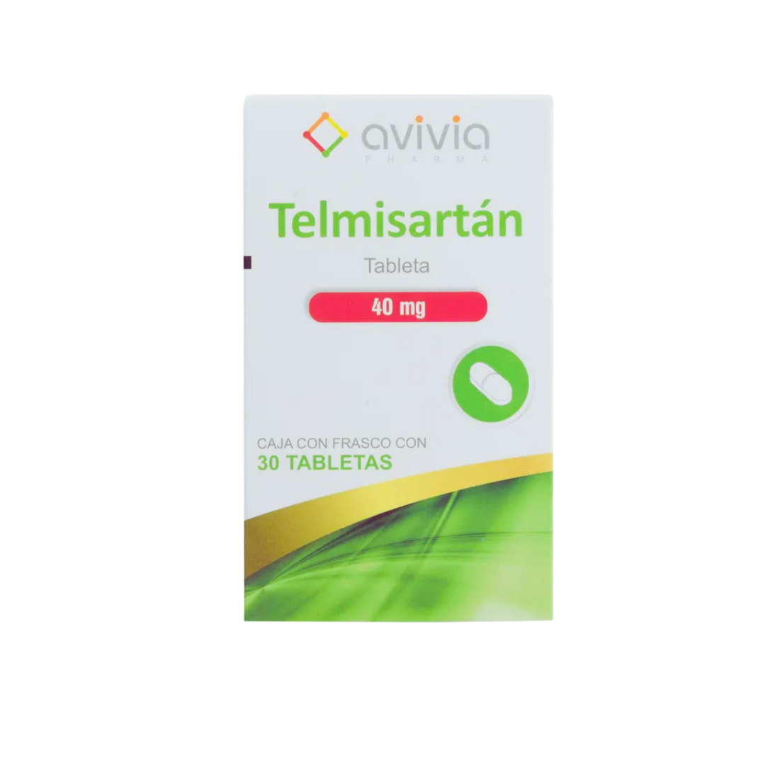 TELMISARTAN 40 MG 30 TABLETAS AVIVIA