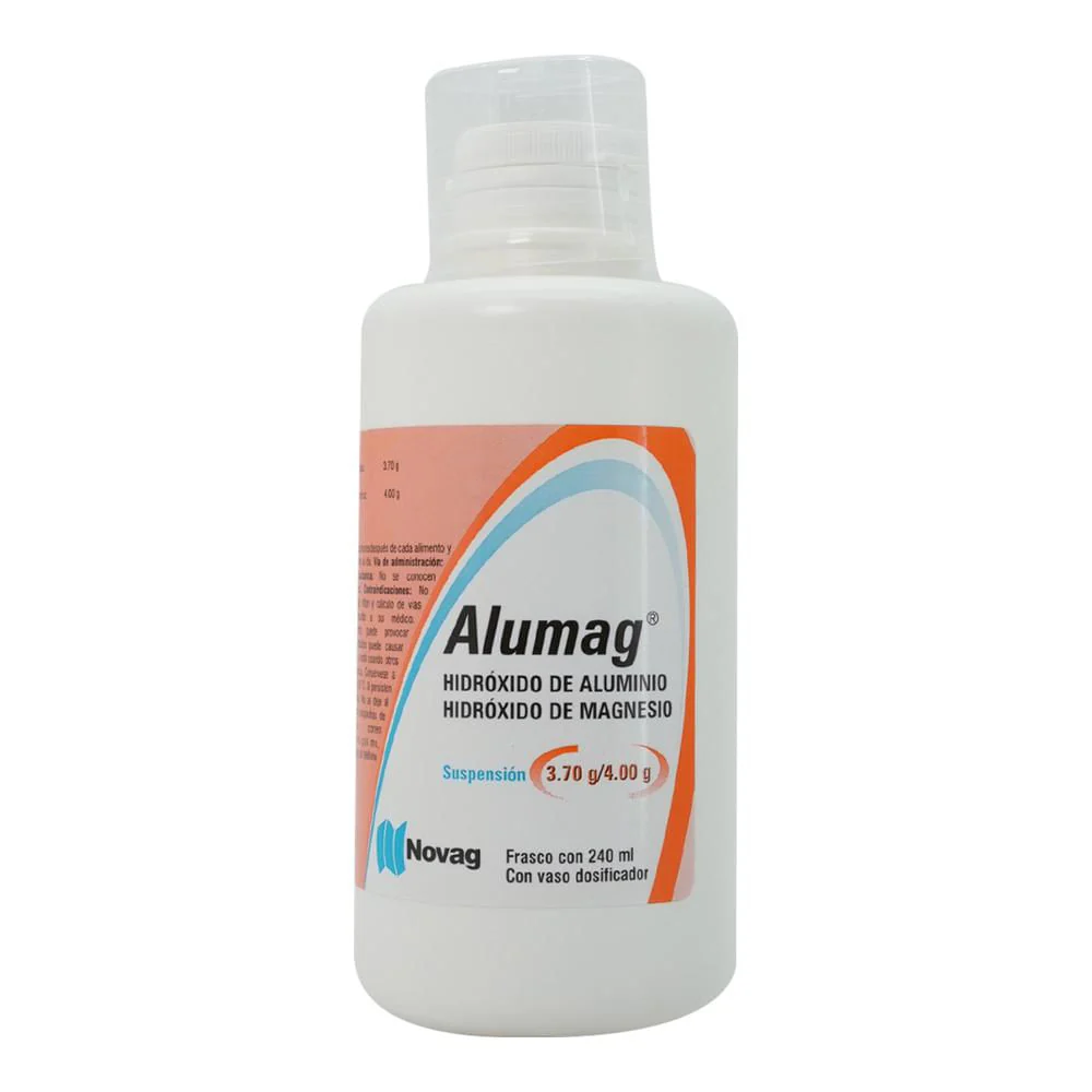 ALUMAG HIDROXIDO DE ALUMINIO HIDROXIDO DE MAGNESIO SUSPENSION 240 ML NOVAG