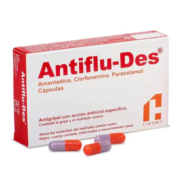 ANTIFLUDES C 24 AMANTADINA CLORFENAMINA PARACETAMOL GPO IV