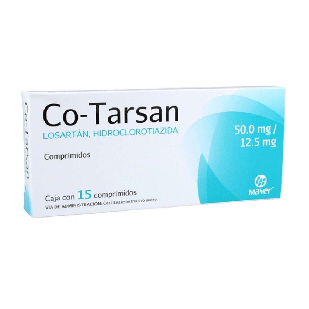 CO TARSAN 50 MG 12 5 MG C 15 COMP LOSARTAN HIDROCLOROTIAZIDA MAVER