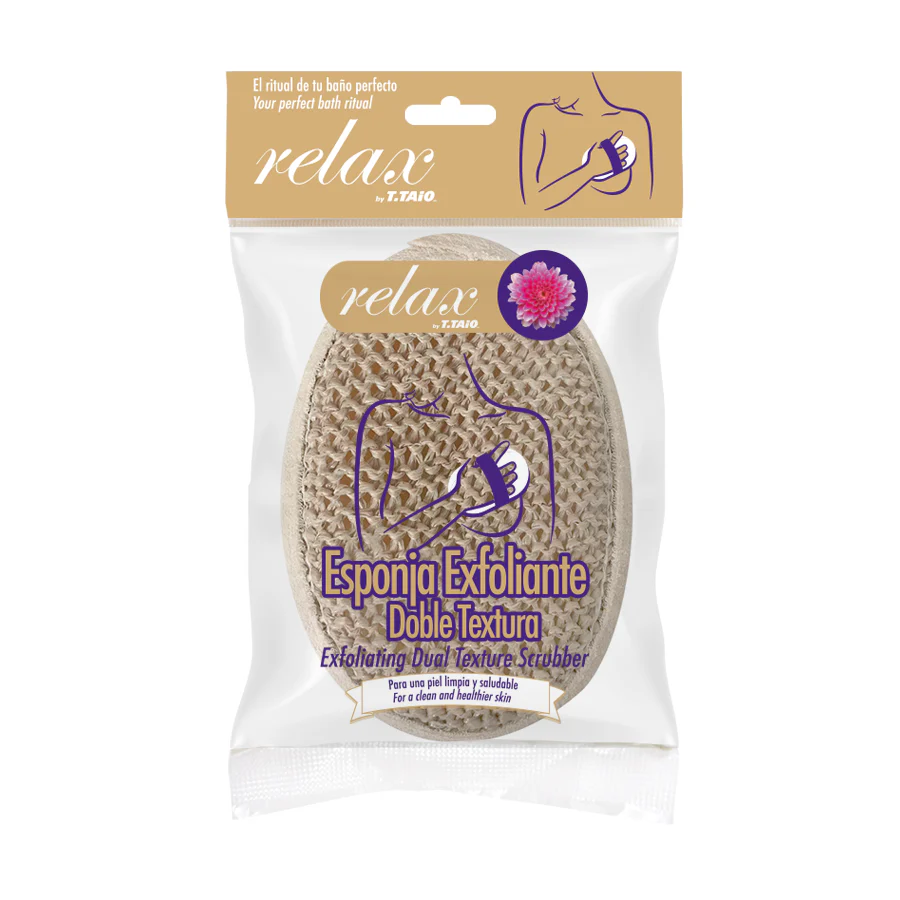 ESPONJA NATURAL EXFOLIANTE REVERSIBLE