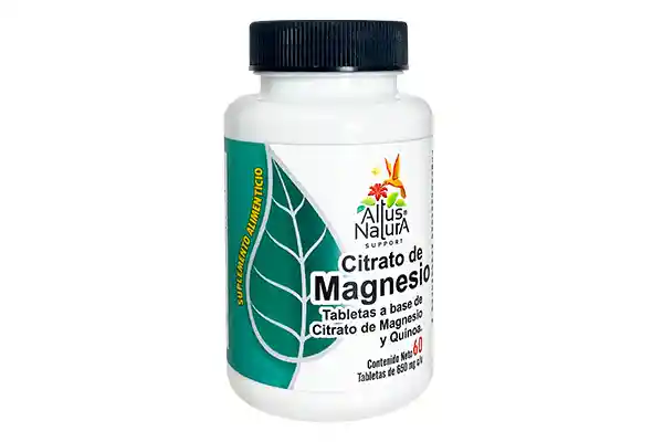 CITRATO DE MAGNESIO / QUINOA 650 MG TABLETA C / 60