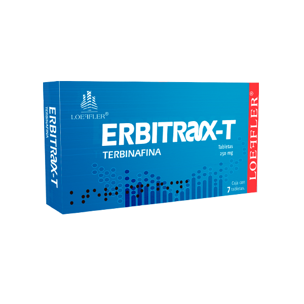 ERBITRAX T 250 MG TABLETAS C 7 TERBINAFINA