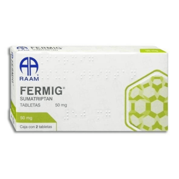 FERMIG 50 MG C 2 TABLETAS SUMATRIPTAN