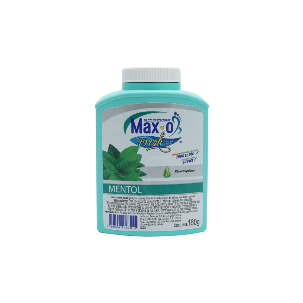 MAX O FRESH MENTOL 160 G