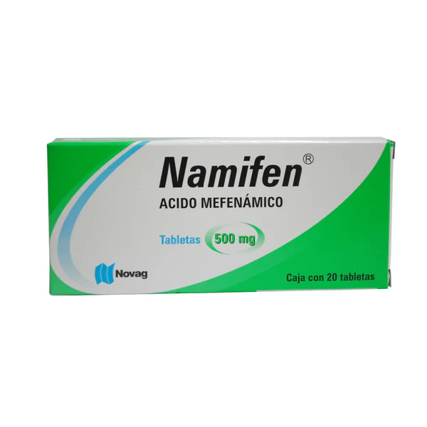 NAMIFEN ACIDO MEFENAMICO C 20 TABLETAS 500 MG NOVAG