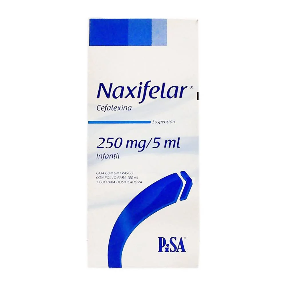 NAXIFELAR SUSPENSION 100 ML 250 MG 5 ML CEFALEXINA ANTIBIOTICO