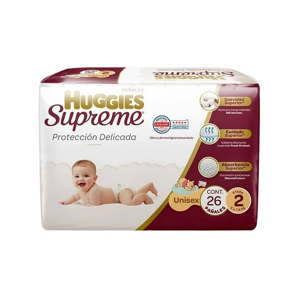 PAÑAL HUGGIES SUPREME E 2 C 26