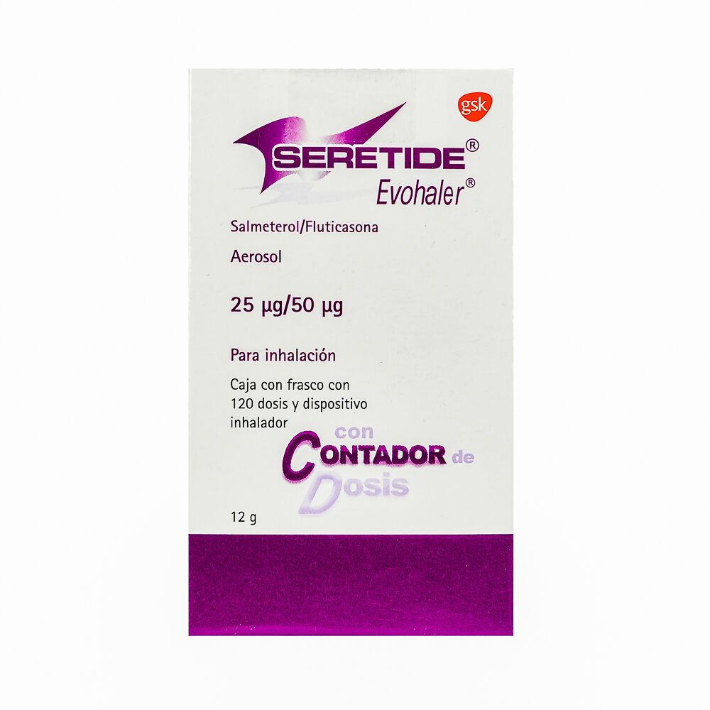 SERETIDE EVO CD 120 D 25 50 MCG SALMETEROL FLUTICASONA GPO IV