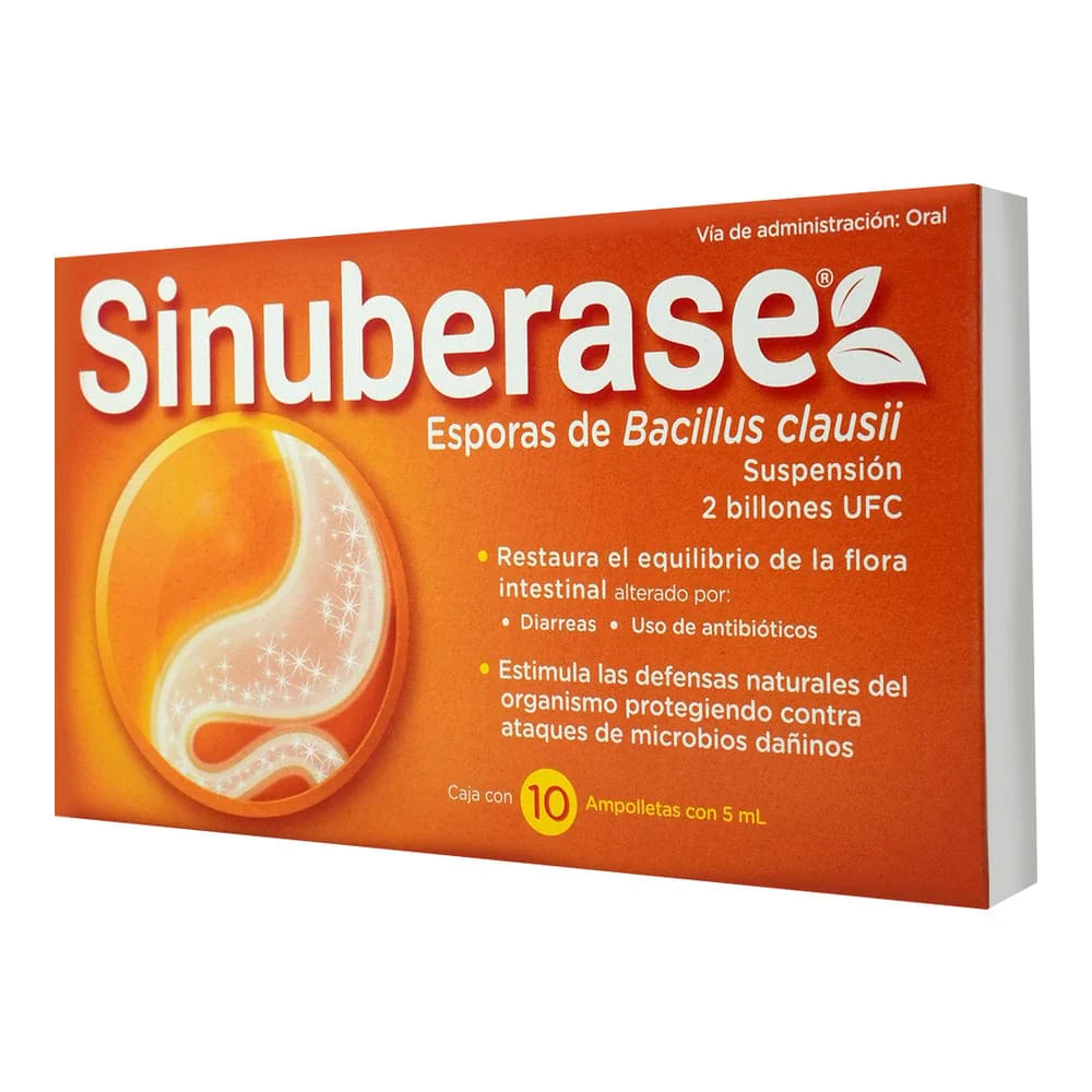 SINUBERASE A 10 5 ML ESPORAS DE BACILLUS CLAUSII GPO VI