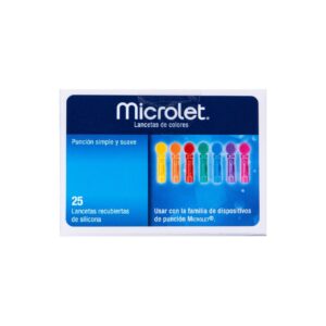ASCENSIA MICROLET LANCETAS C 25 GPO VI