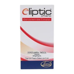 ELIPTIC SOL 5ML 20MG 5MG ML DORZOLAMINA TIMOLOL GPO IV