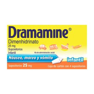 DRAMAMINE INF 25 MG SUPS 4 GPO VI