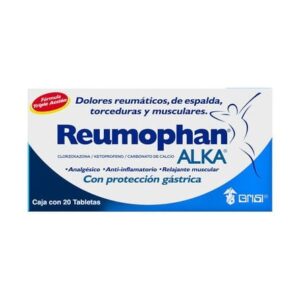 REUMOPHAN ALKA T 20 CLORZOXAZONA KETOPROFENO CARBONATO DE CALCIO GPO VI