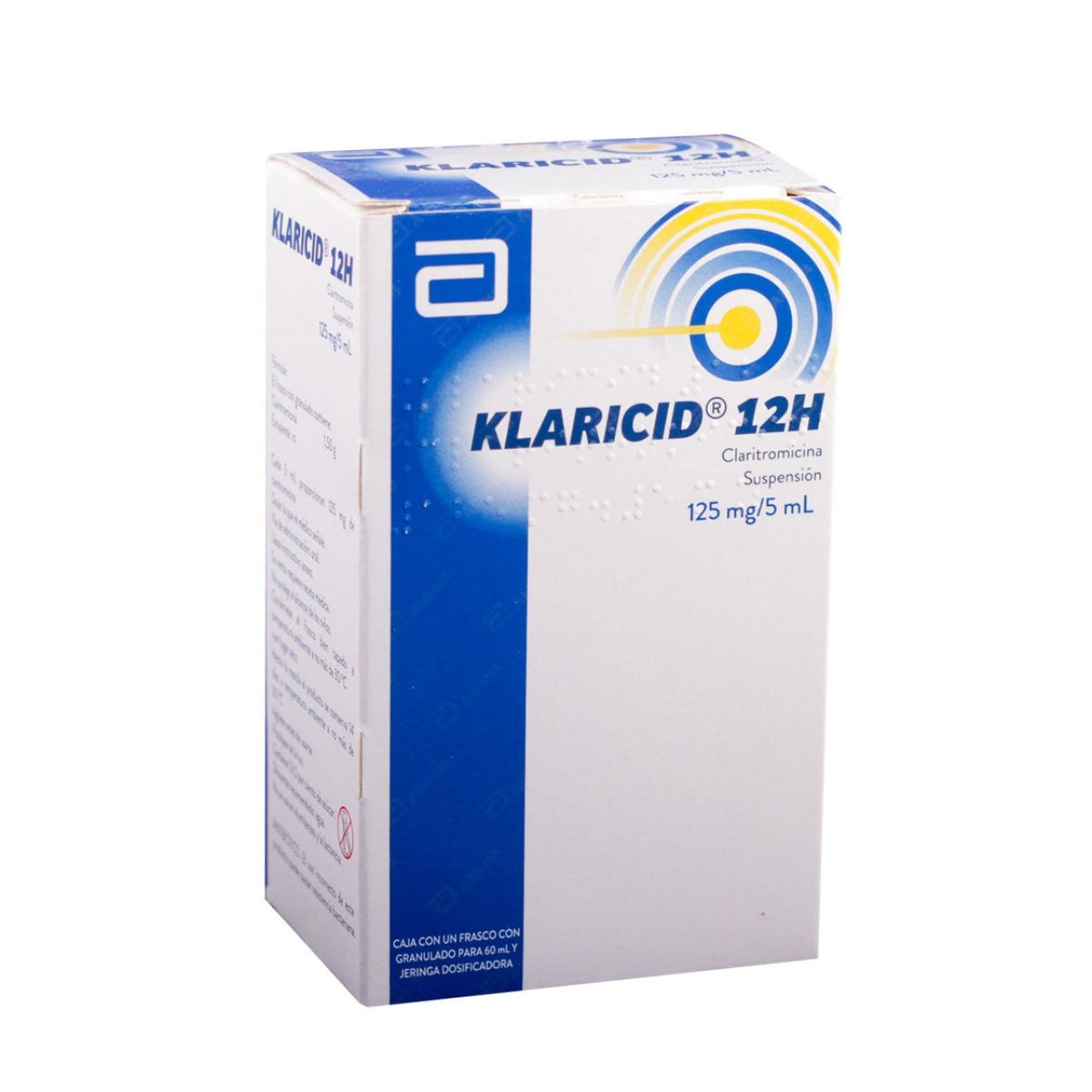 KLARICID SUSP 60ML 125MG 5ML CLARITROMICINA ANTIBIOTICO