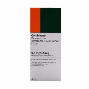 COMBIVENT A 10 2 5ML BROMURO DE IPATROPIO SALBUTAMOL GPO IV