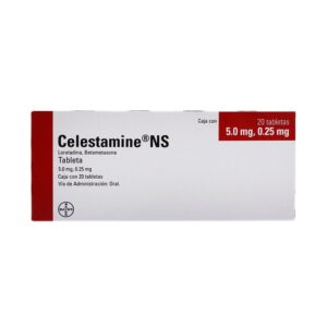 CELESTAMINE NS T 20 5 0 0 25MG LORATADINA BETAMETASONA GPO IV