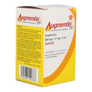 AUGMENTIN 12H PVO 400MG 5ML JR AMOXICILINA ACIDO CLAVULINICO ANTIBIOTICO
