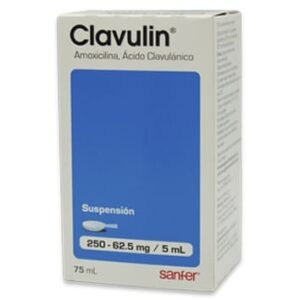 CLAVULIN SUSP 75ML 250MG AMOXICILINA ACIDO CLAVULANICO ANTIBIOTICO