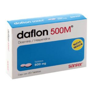 DAFLON 500M T 20 500MG P DIOSMINA HESPERIDINA GPO IV