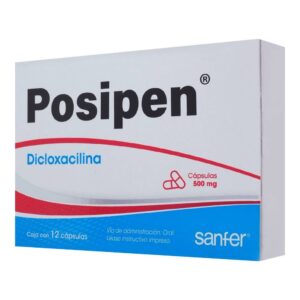 POSIPEN C 12 500MG DICLOXACILINA ANTIBIOTICO