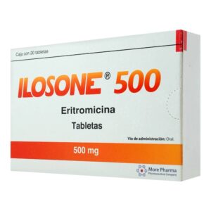 ILOSONE 500 T 20 500MG ERITROMICINA ANTIBIOTICO