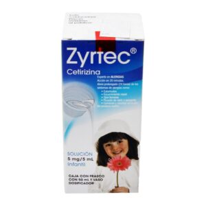 ZYRTEC SOL 5MG 5ML INF 50ML CETIRIZINA GPO VI
