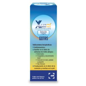 XUZAL 5MG FCO GOTERO 20 ML N GPO IV