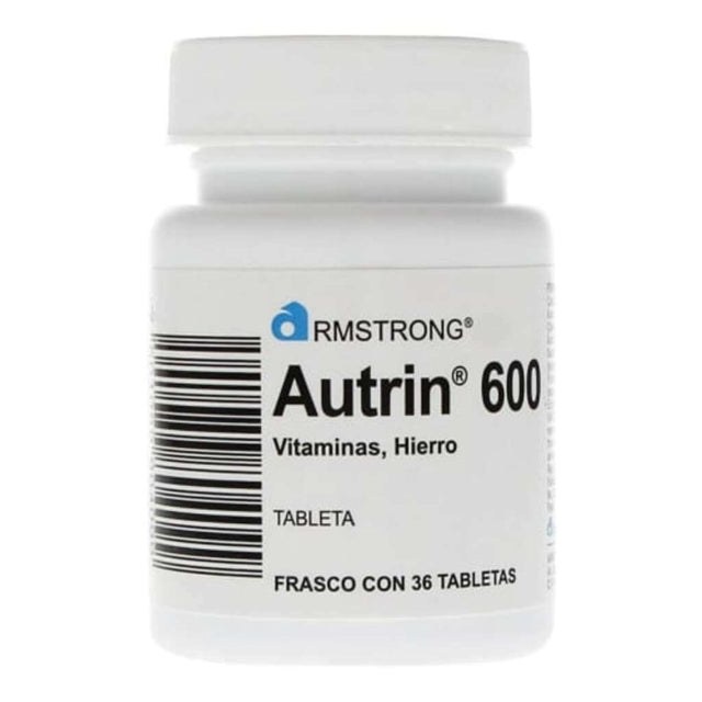 AUTRIN T 36 600MG ACIDO FERROSO ACIDO ASCORBICO ACIDO FOLICO VITAMINA E B12 GPO IV