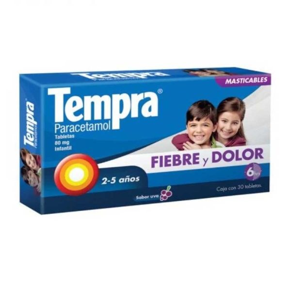 TEMPRA T 30 80MG INF UVA PARACETAMOL