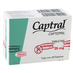 CAPTRAL T 30 25MG CAPTOPRIL GPO IV