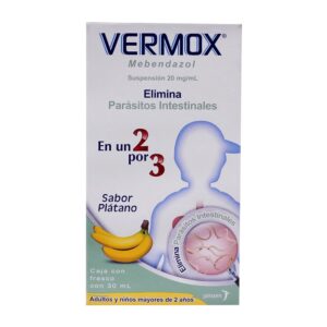 VERMOX SUSP 30ML MEBENDAZOL GPO VI