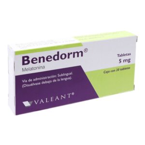 BENEDORM T 20 5MG SUBLINGUAL MALATONINA GPO IV