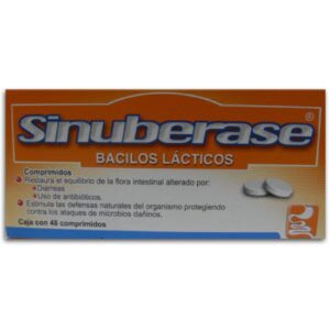 SINUBERASE T 48 BACILOS LACTIOS COMPRIMIDOS GPO VI