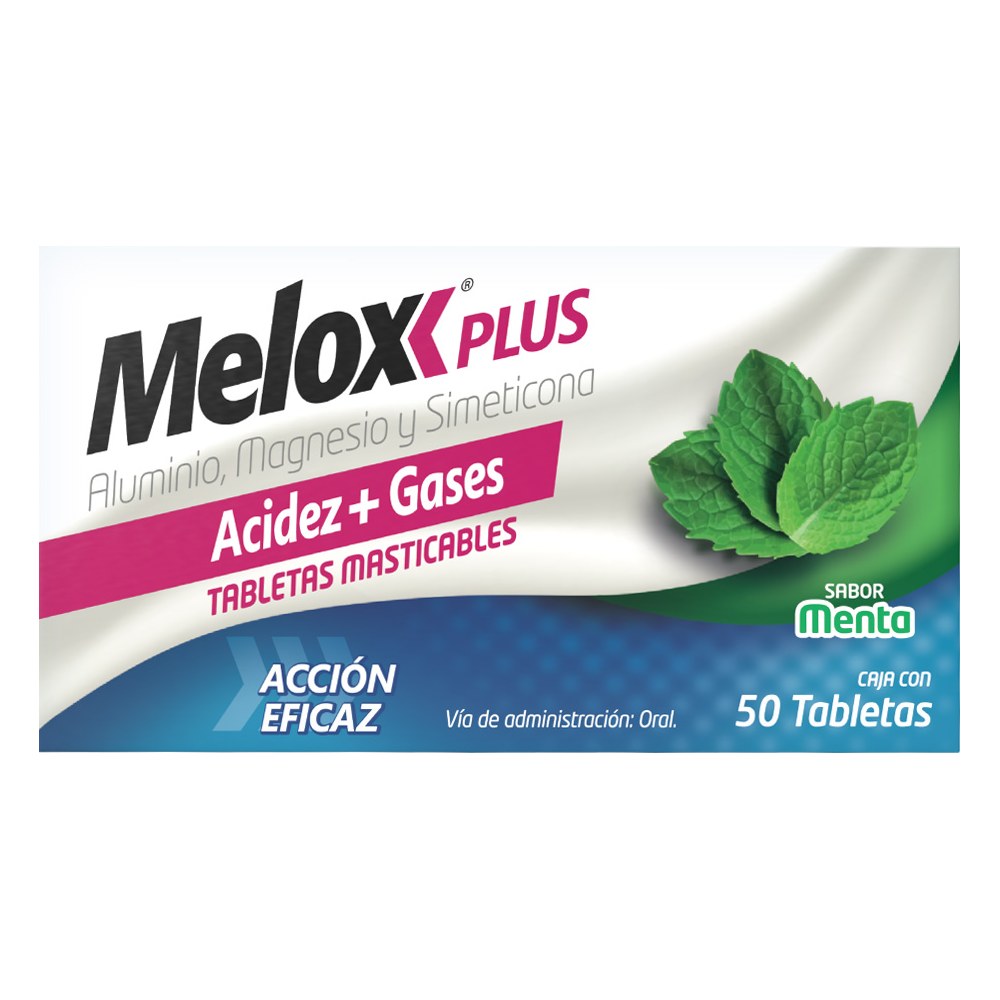 MELOX PLUS T 50 MASTIC MENT ALUMINIO MAGNESIO Y SIMETICONA GPO VI