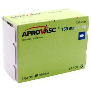 APROVASC T 28 150MG 5MG IRBERSARTAN AMLODIPINO GPO IV