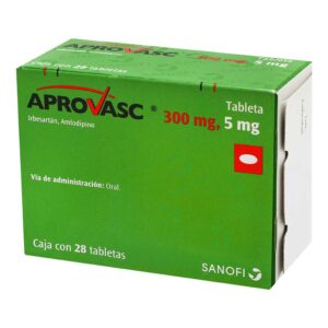 APROVASC T 28 300MG 5MG IRBERSATAN AMLODIPINO GPO IV