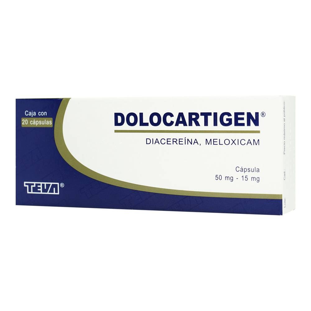 DOLOCARTIGEN C 20 50MG 15MG GPO IV