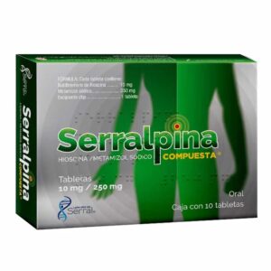 GI SERRALPINA COMP 10/250MG TAB C10