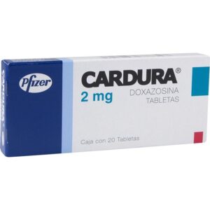CARDURA T 20 2MG DOXAZOSINA GPO IV