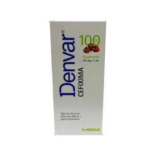 DENVAR SUSP 100ML 100MG P CEFIXIMA TRIHIDRATADA ANTIBIOTICO
