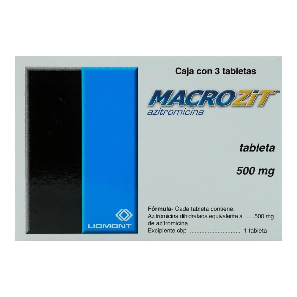 MACROZIT T 3 500MG AZITROMICINA ANTIBIOTICO