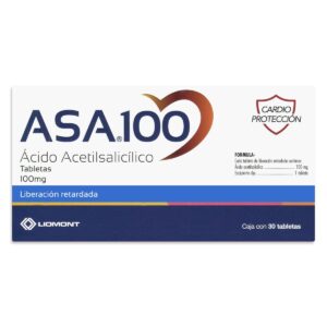 ASA 100 T 30 LP ACIDO ACETILSALICILICO GPO VI