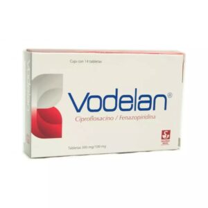 VODELAN C 14 500MG 100MG CIPROFLOXACINO FENAZOPIRIDINA ANTIBIOTICO