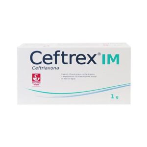 CEFTREX FA 1G IM CEFTRIAXONA ANTIBIOTICO