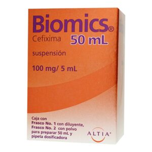 BIOMICS SUSP 50ML 100MG 5ML CEFIXIMA ANTIBIOTICO