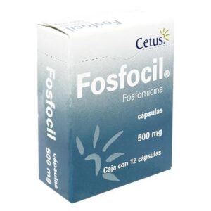 FOSFOCIL C 12 500MG FOSFOMICINA ANTIBIOTICO